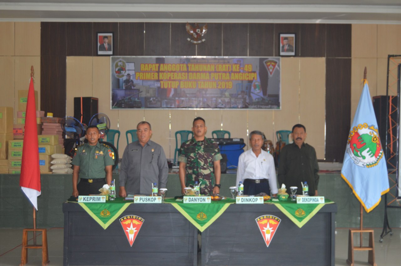 RAT Ke-49 Tutup Buku 2019 Bergulir, Momentum Bagi Yonarmed 12/Divif 2 Kostrad Wujudkan Koperasu yang Sehat dan Maju