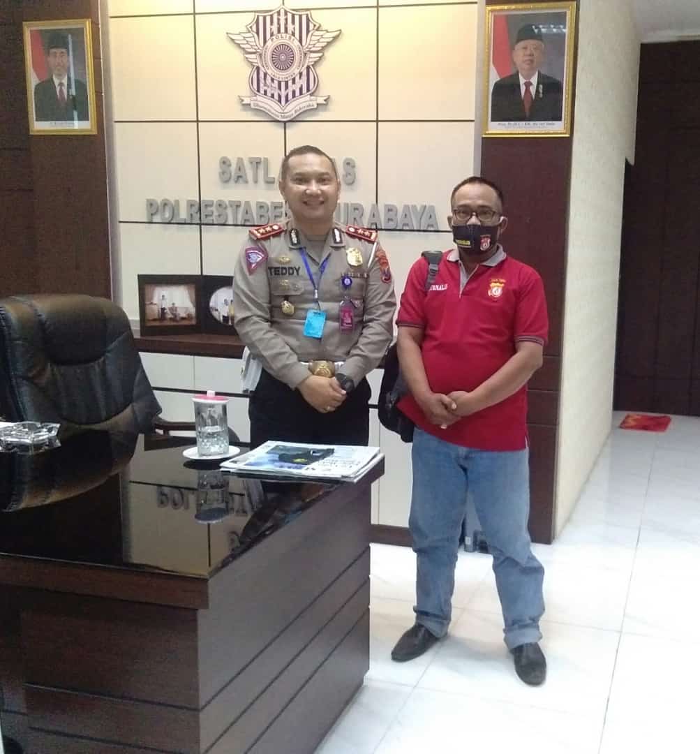 Jalin Sinergitas Dengan Polri, Team Zebra Siap Suport Satlantas Polrestabes Surabaya