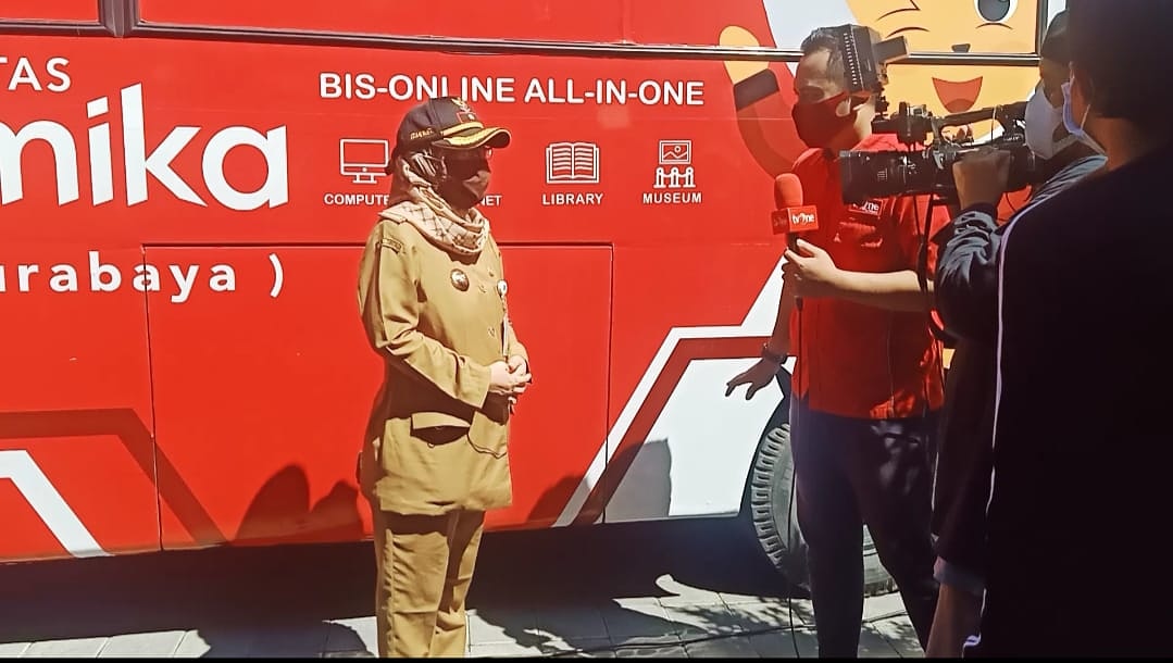 Terkait Bus Online, Tv One Wawancarai Lurah Keputih