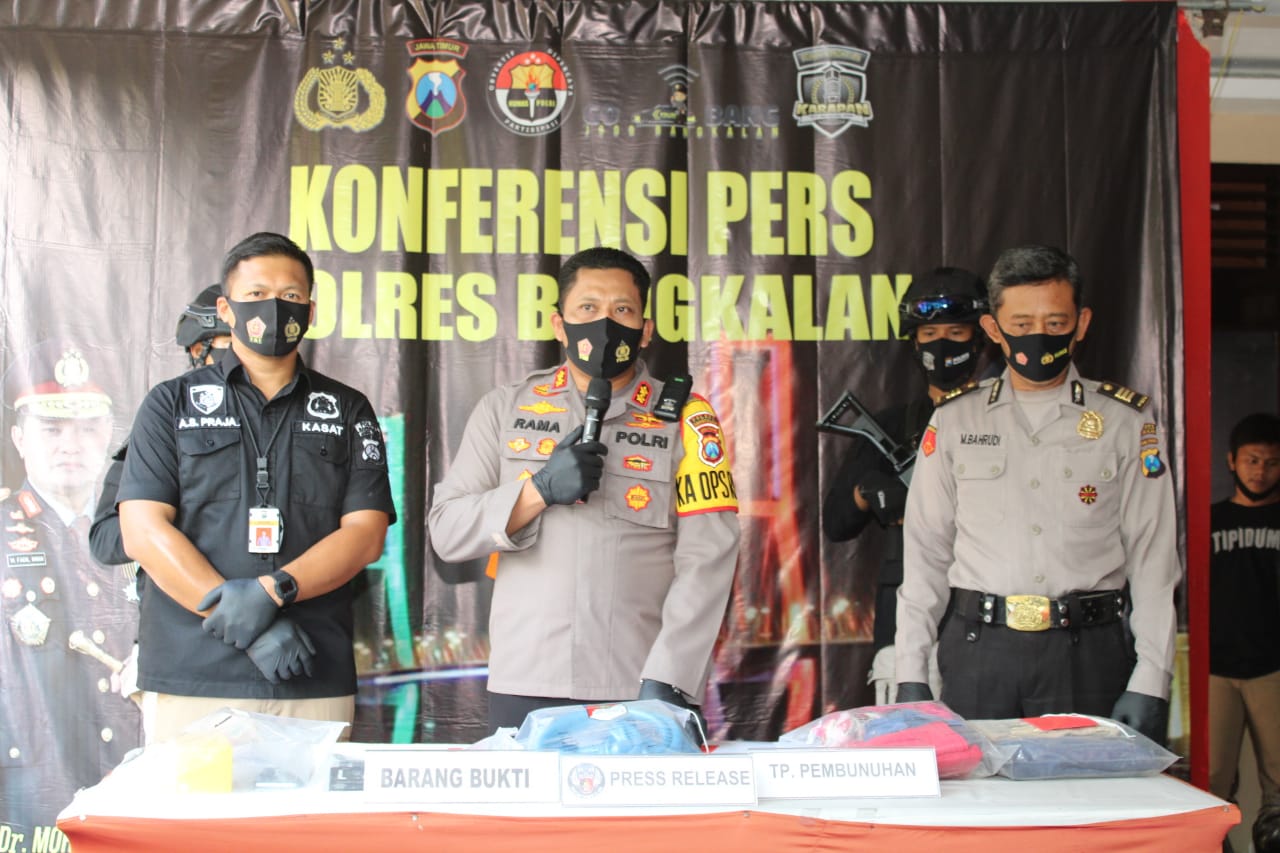 Satreskrim Polres Bangkalan Tetapkan 3 ABG Sebagai Tersangka Pelaku Pembunuhan Pemilik Salon