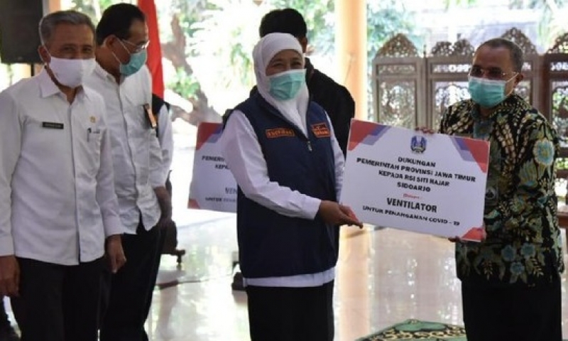 Bantuan Dari USAID, 26 Ventilator Diserahkan Gubernur Ke RS Rujukan Covid-19