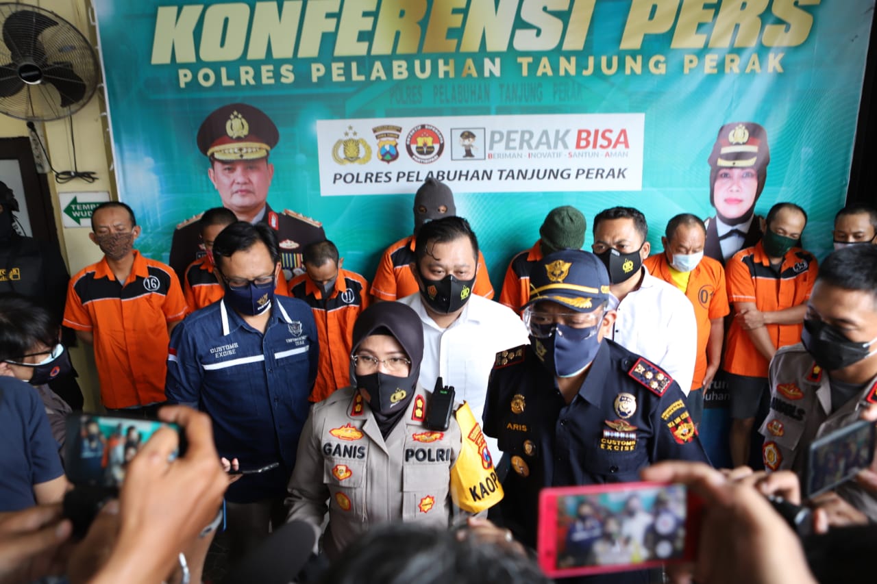 Kapolres Pelabuhan Tg Perak Ungkap Narkoba Jaringan Internasional.