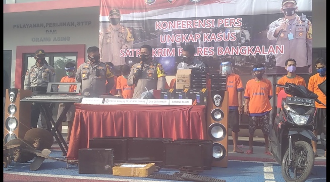 Polres Bangkalan, Mengamankan 11 Tersangka Pelaku 3C, 2 Diantaranya Di Beri Tindakan Tegas