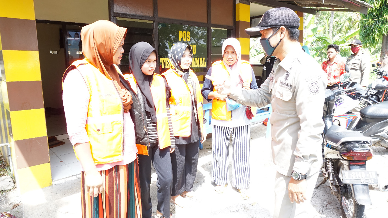 Kapolres Bangkalan Pimpin Oprasi Yustisi Gabungan Di Depan Pos Telang