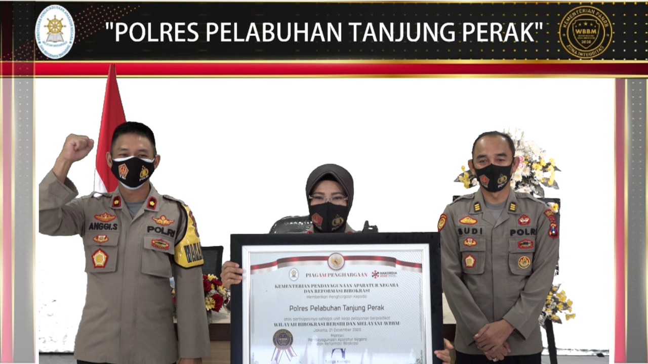 Predikat WBBM Diraih Polres Pelabuhan Tanjung Perak