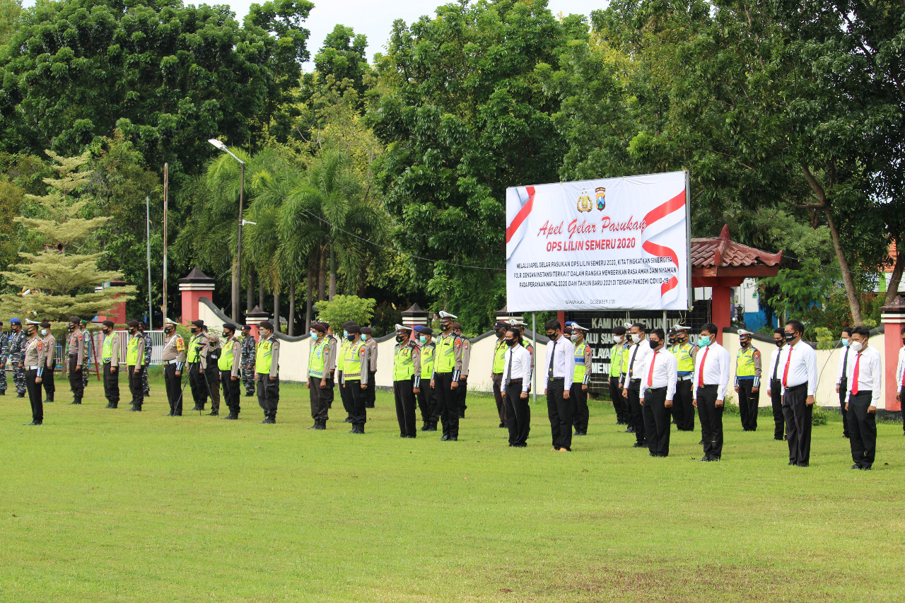 Ops Lilin Semeru 2020, Polres Bangkalan Laksanakan Apel Gelar Pasukan