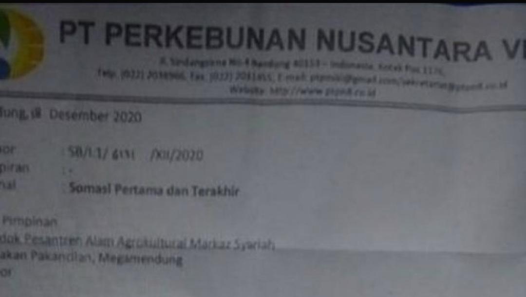 PTPN VIII Meminta Tanah Yang Dipakai Markas FPI Di Megamendung Di kembalikan