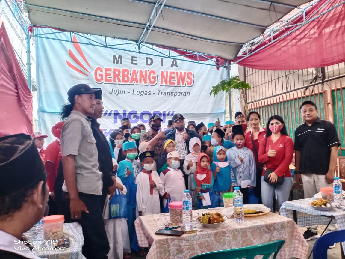 Peduli Sesama, HUT Media Gerbang News Ke-5 Beri Santunan Anak Yatim