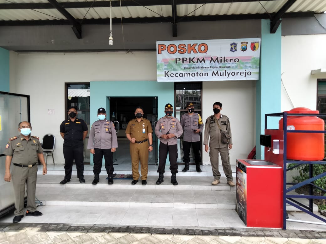 Tracing dan Bloking Posko PPKM Skala Mikro Secara Intens Dilaksanakan Polsek Mulyorejo