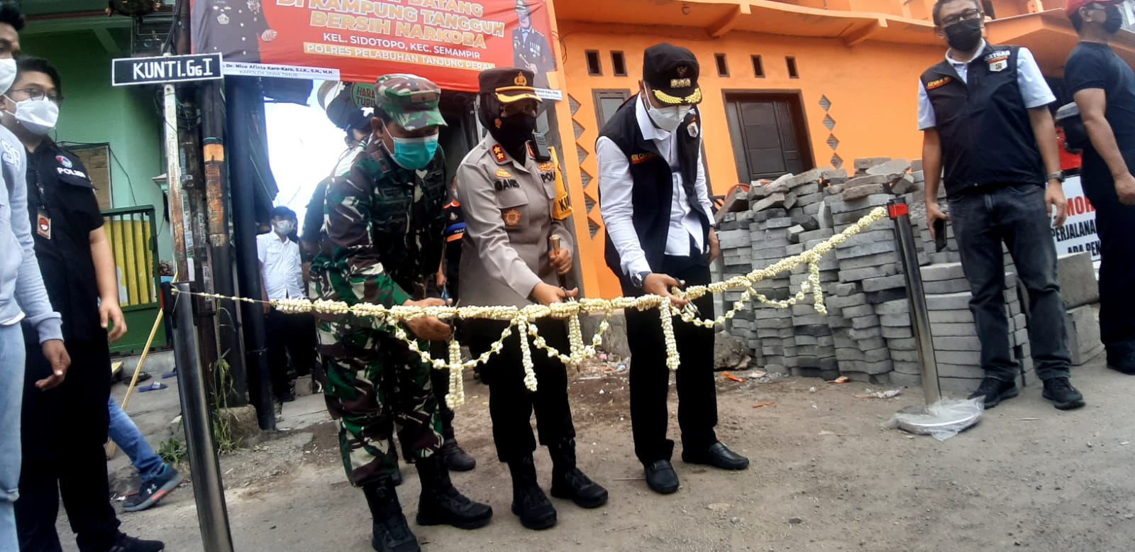 Launching Kampung Tangguh Bersih Narkoba di Wilayah Polres Pelabuhan Tanjung Perak