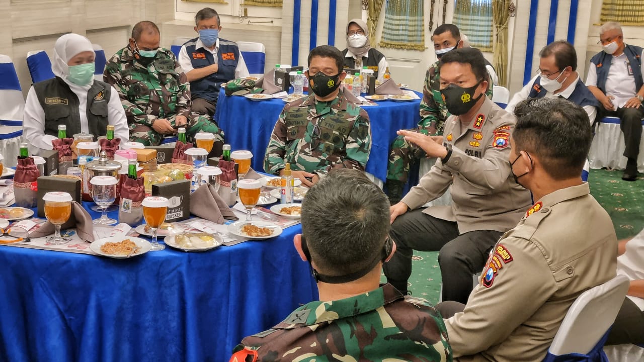 Rapat Koordinasi Strategi Penanganan Covid-19 Forkopimda Jatim Digelar di Sampang