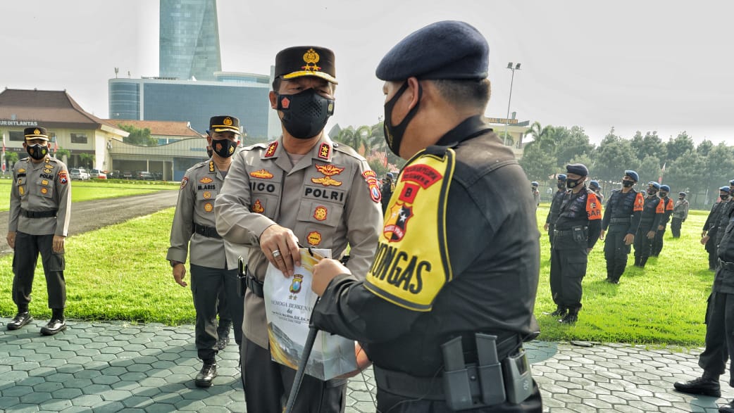 Bantu Tangani Covid-19 di Jatim, Kapolda Jatim Ucapkan Terima Kasih Kepada Korps Brimob Polri