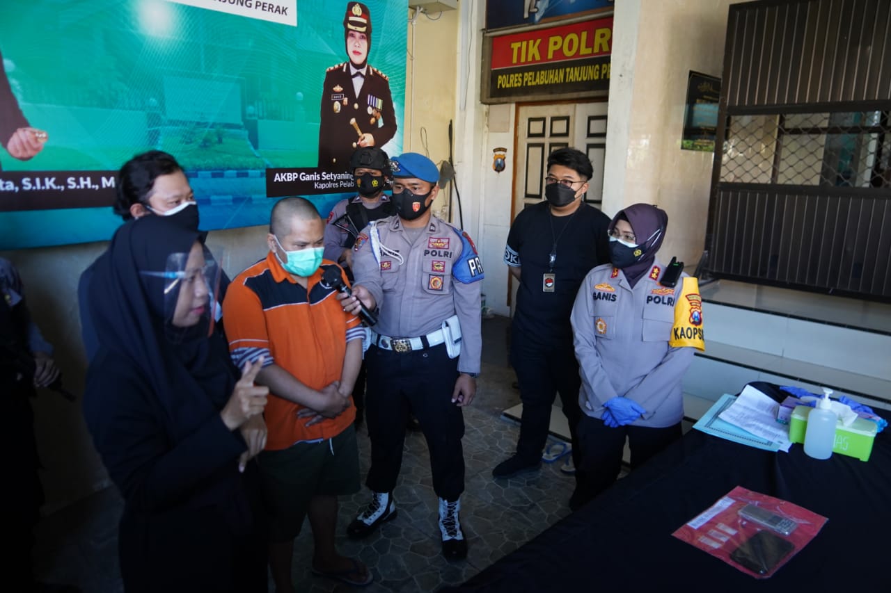 Satresnarkoba Polres Pelabuhan Tanjung Perak Tangkap Pengedar di Wilayah Surabaya Utara