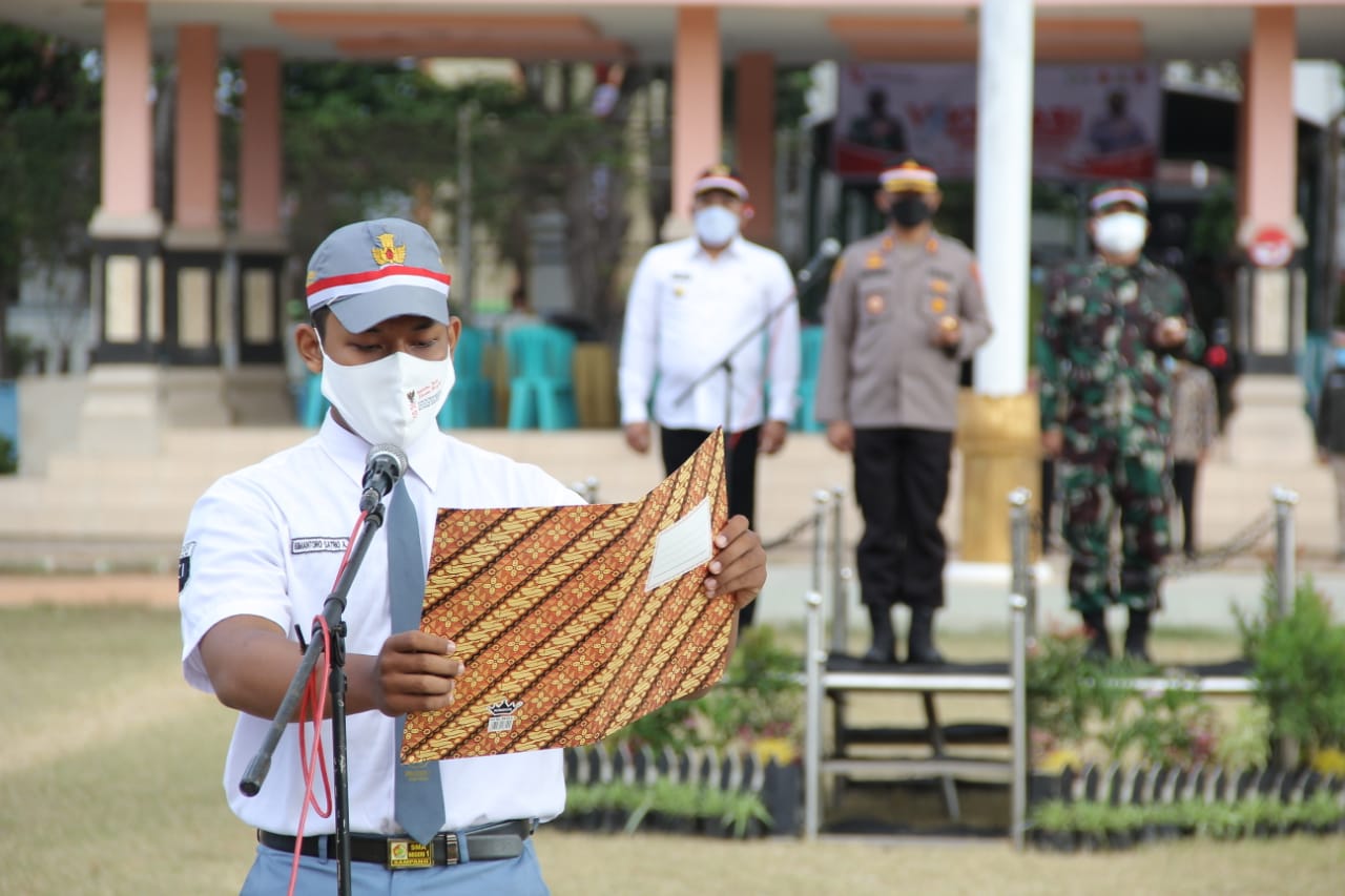 Forkopimda Kabupaten Sampang Mengadakan Deklarasi Pelajar Merdeka Lawan Covid-19