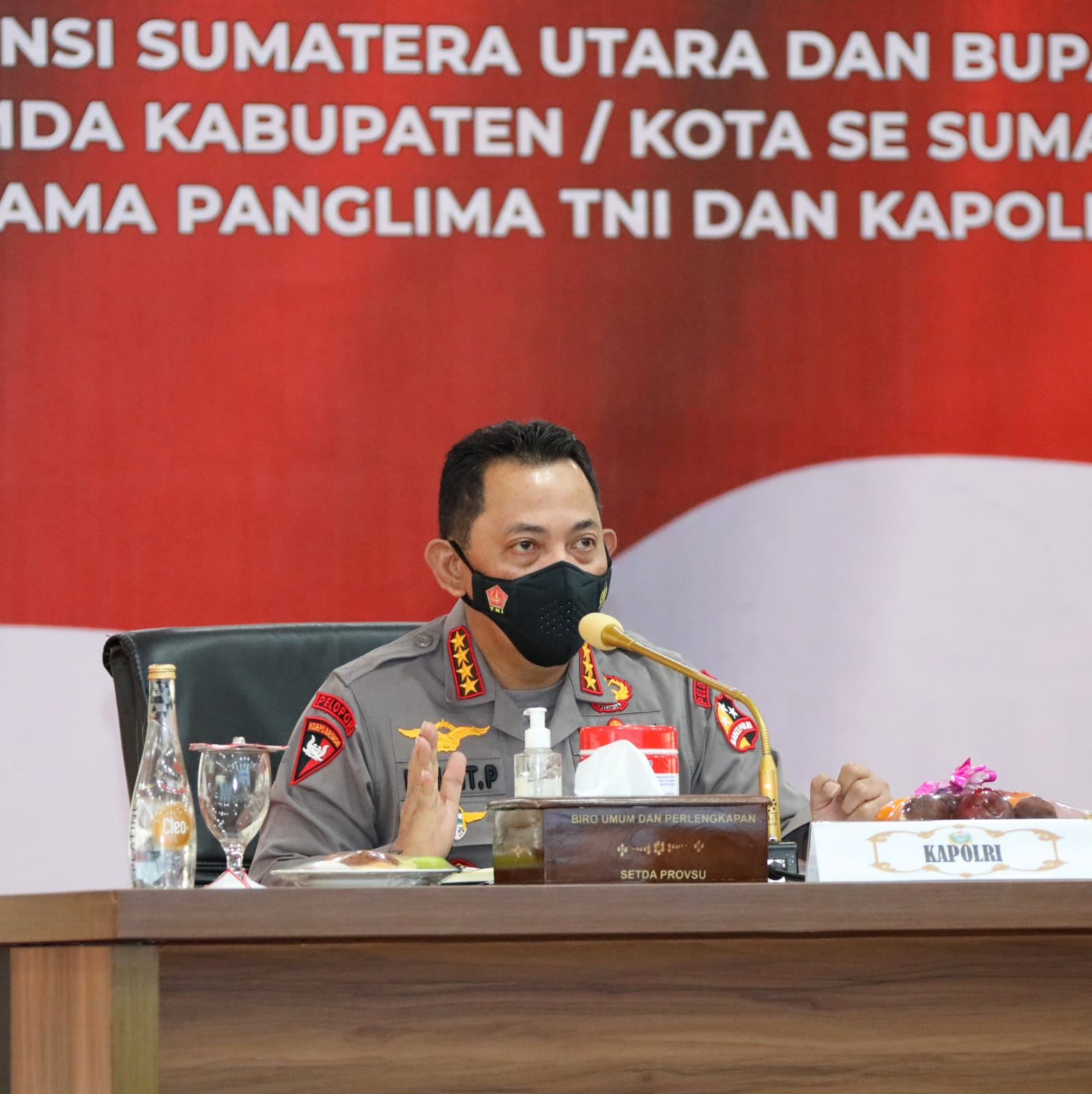 Cegah Lonjakan Covid-19, Kapolri Minta Forkopimda Sumut Lakukan Antisipasi Saat Nataru