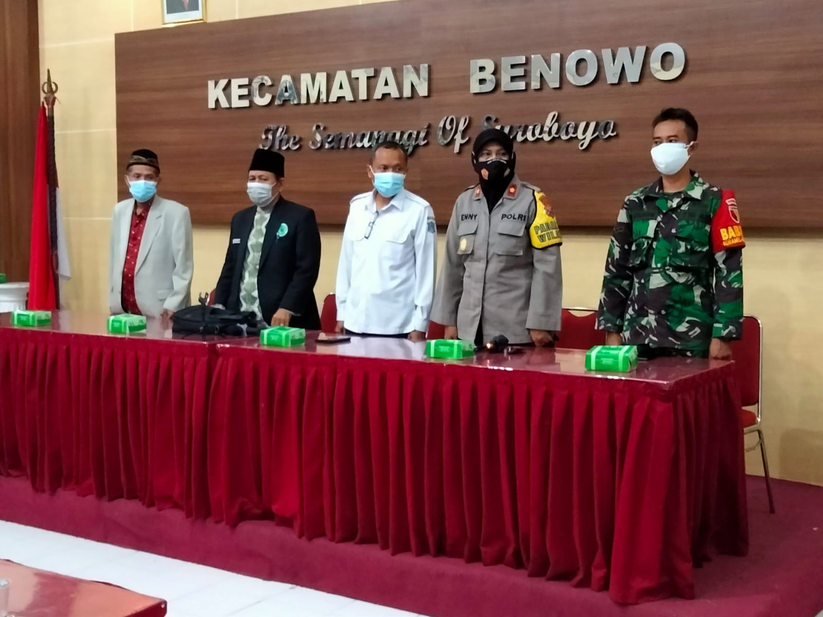 Jaga Kamtibmas, Kapolsek Benowo Monitoring Pemilihan MUI Kecamatan