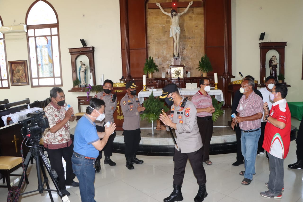 Kapolres Pasuruan Kota Tinjau 12 Gereja Menjelang Natal dan Tahun Baru