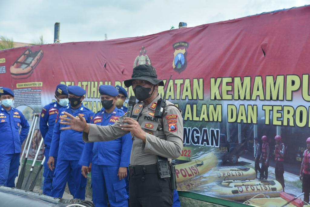 Polres Lamongan Gelar Pelatihan Peningkatan Kemampuan Penanggulangan Bencana dan Terorisme serta Radikalisme