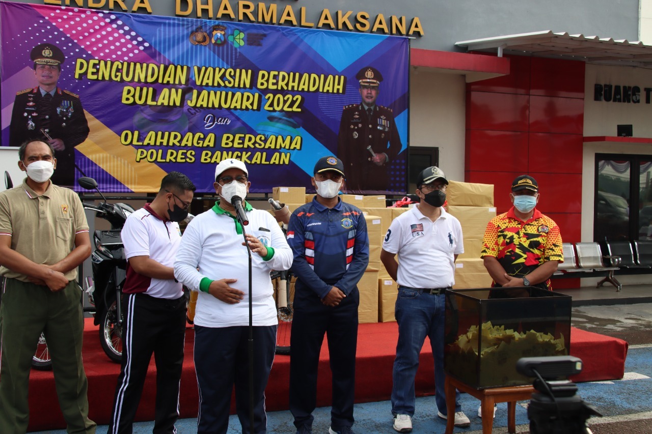 Vaksin Berhadiah Diundi, Kapolres Bangkalan : Prokes Jangan Kendor, Vaksin Tetap Prioritas