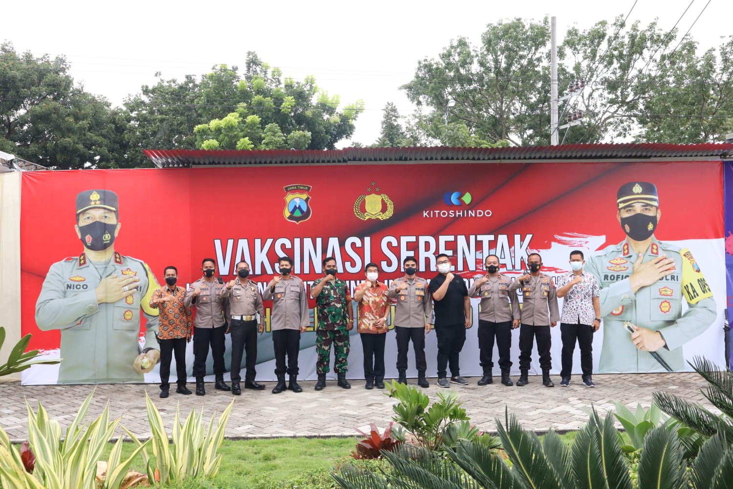 Polresta Mojokerto Vaksinasi Booster Karyawan Perusahaan PT Kitoshindo Group