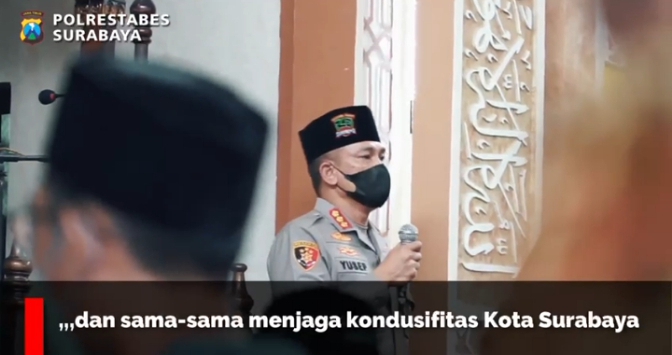 Kapolrestabes Surabaya Safari Sholat Jum’at di Masjid Hidayatulloh Benowo