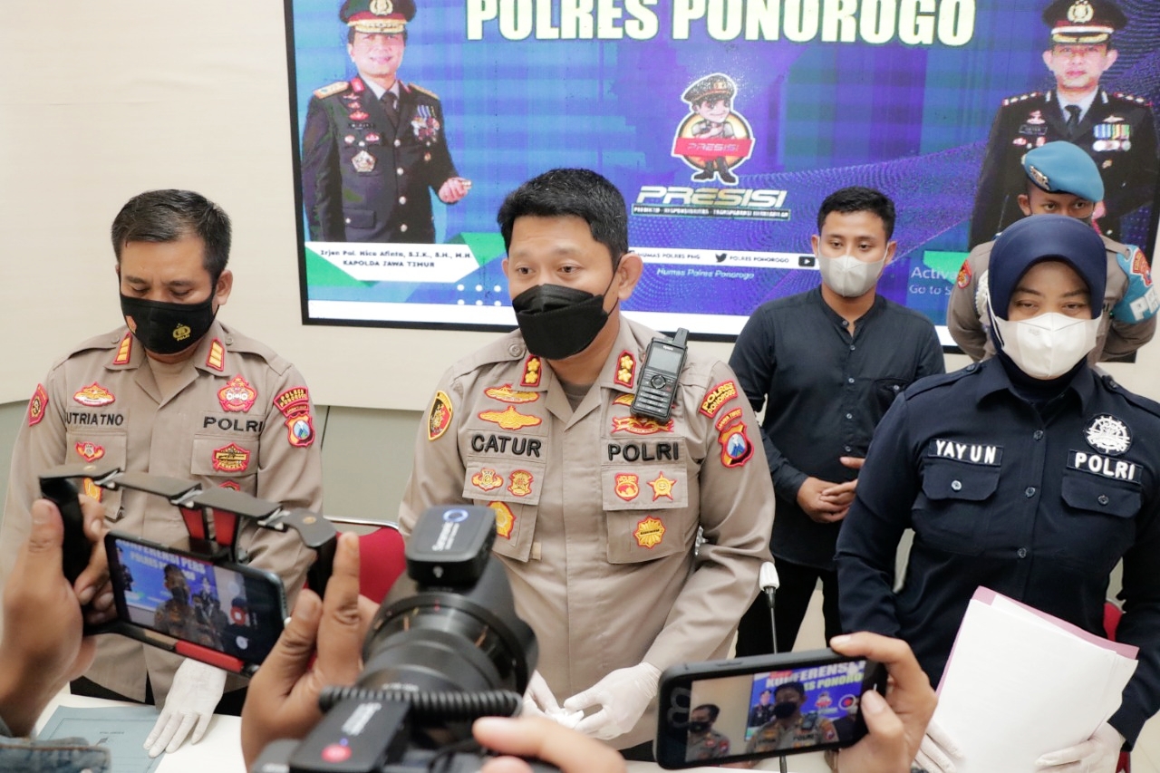 Enam Orang Tersangka Berhasil Diamankan Polres Ponorogo, Warga Tani Lega