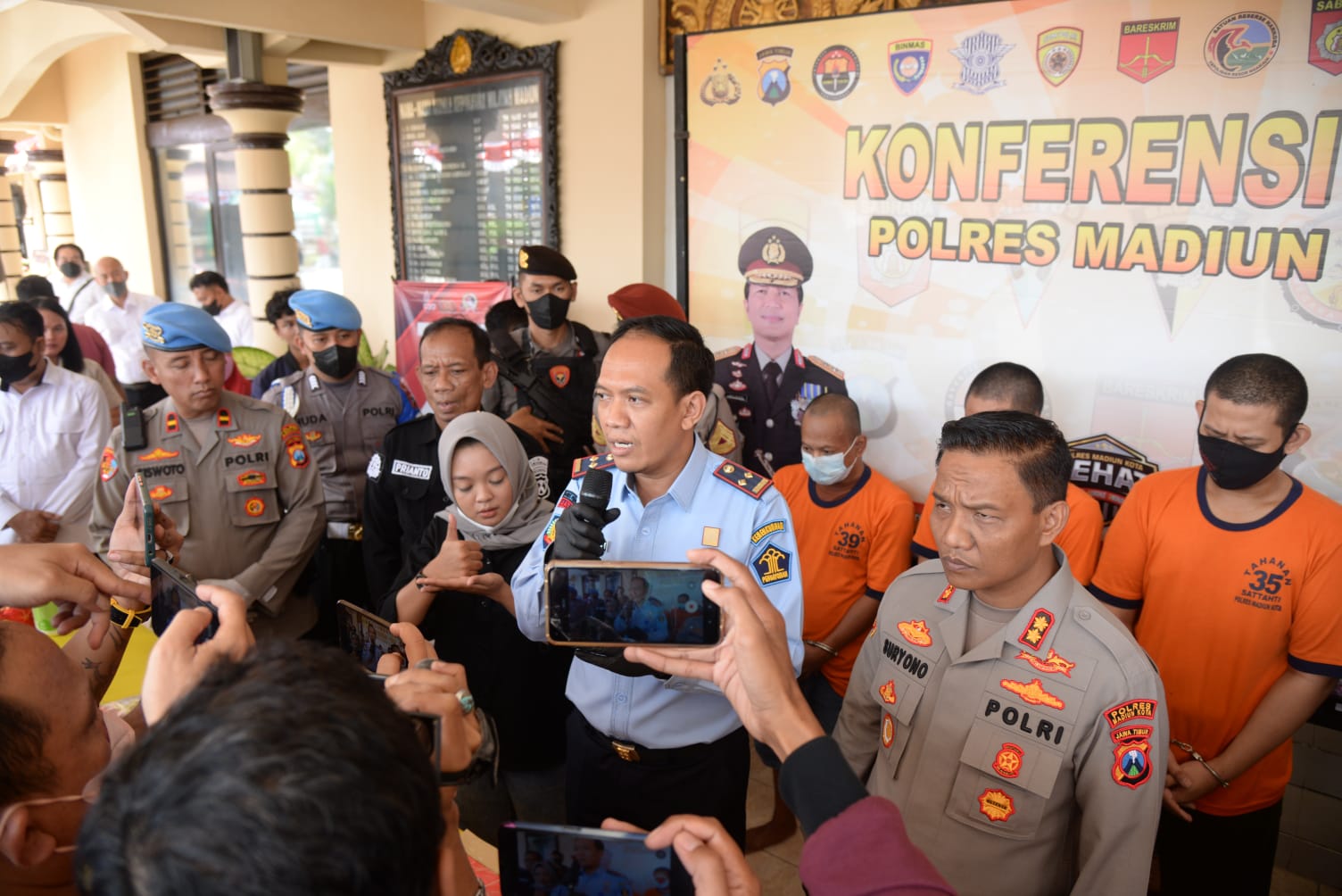 Sinergitas Polres Madiun Kota dan Lapas Berhasil Gagalkan Peredaran Narkotika di Dalam Lapas