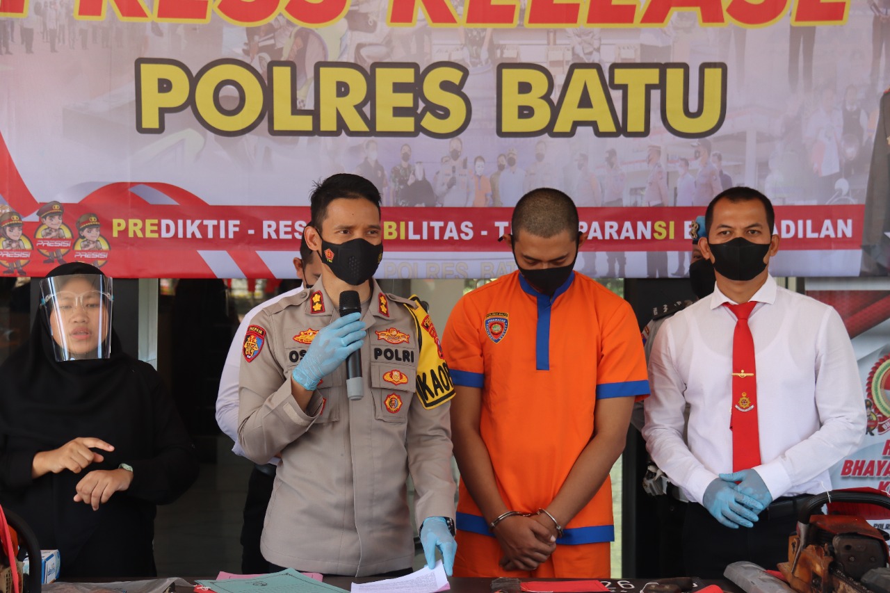 Polres Batu Berhasil Amankan Pelaku Penggelapan 6 Mobil Rental