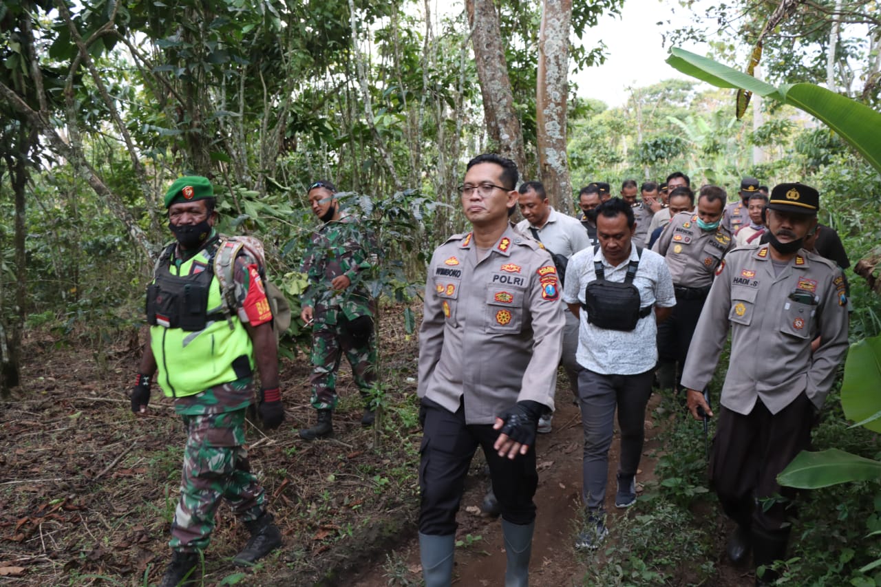 Mitigasi Bencana, Kapolres Bondowoso Memastikan Kesiapan Jalur Evakuasi Dampak Erupsi Gunung Raung