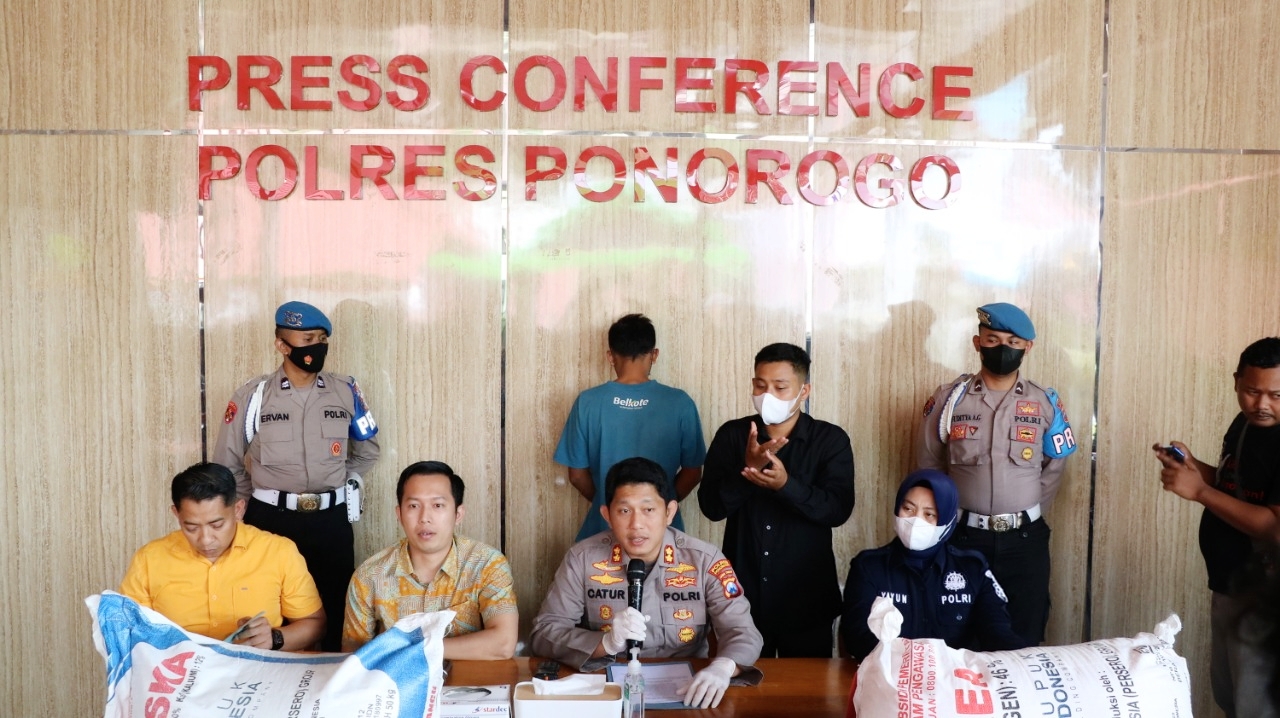 Polres Ponorogo Berhasil Mengungkap Kasus Penyelewengan Pupuk Bersubsidi