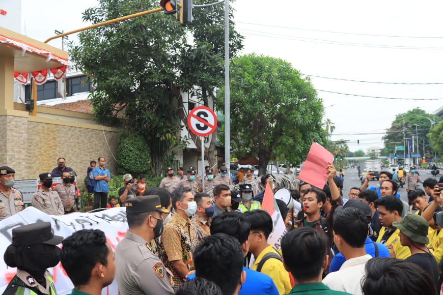 BEM Nusantara Jawa Timur Apresiasi Pengamanan Polrestabes Surabaya Saat Aksi Unjukrasa