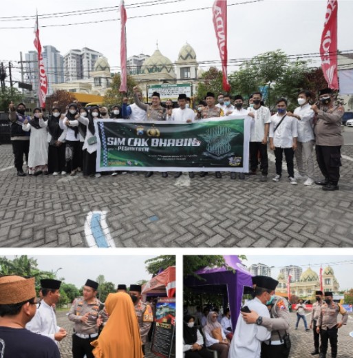 Peringati Hari Santri, Kasat Lantas Polrestabes Surabaya Gelar Acara SIM Cak Bhabin Goes To Pesantren