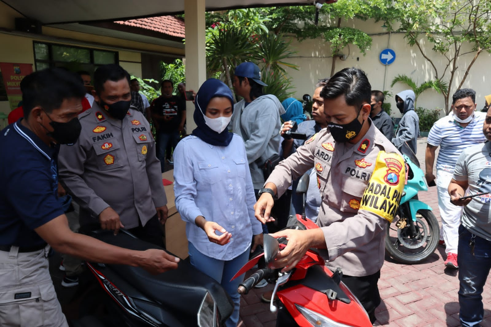 Korban Senang Motor Kembali, Apresiasi Kinerja Polsek Mulyorejo