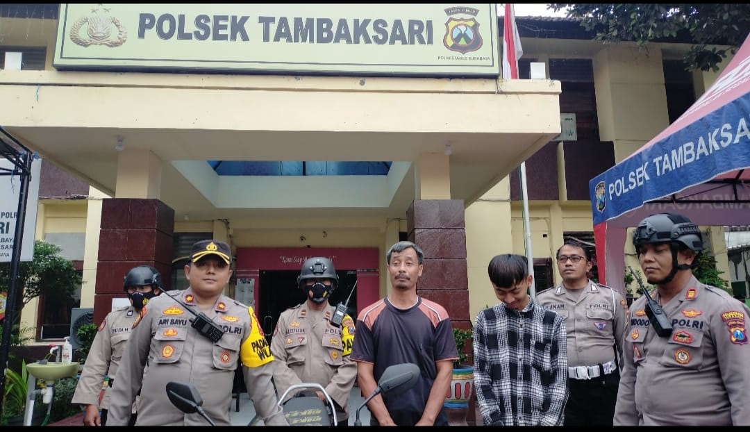 Polsek Tambaksari Kembalikan Sepeda Motor Yang Diamankan Saat Balap Liar