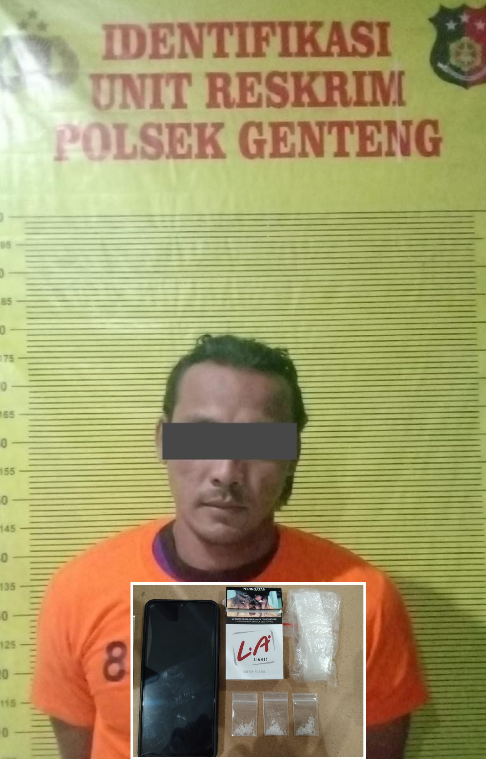 Pengedar Sabu di Osowilangun Ditangkap Polisi Genteng