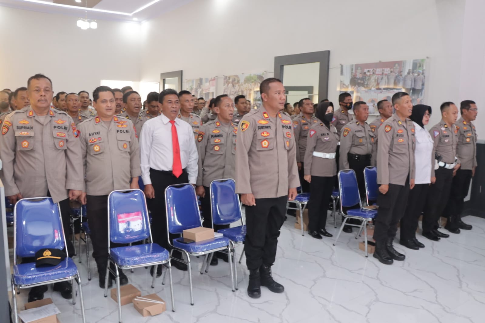 Jelang Perayaan Nataru 2022-2023, Polres Pasuruan Gelar Lat Pra Ops Lilin Semeru 2022