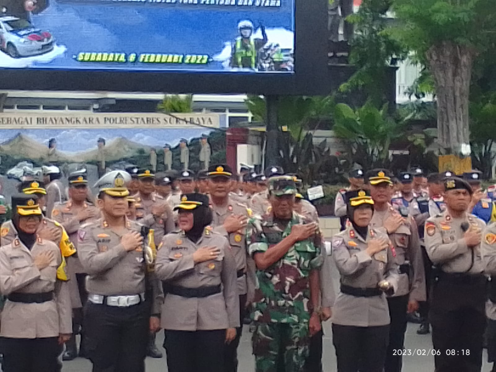 Polrestabes Surabaya Gelar Pasukan Operasi Semeru Serentak 07-12 2023