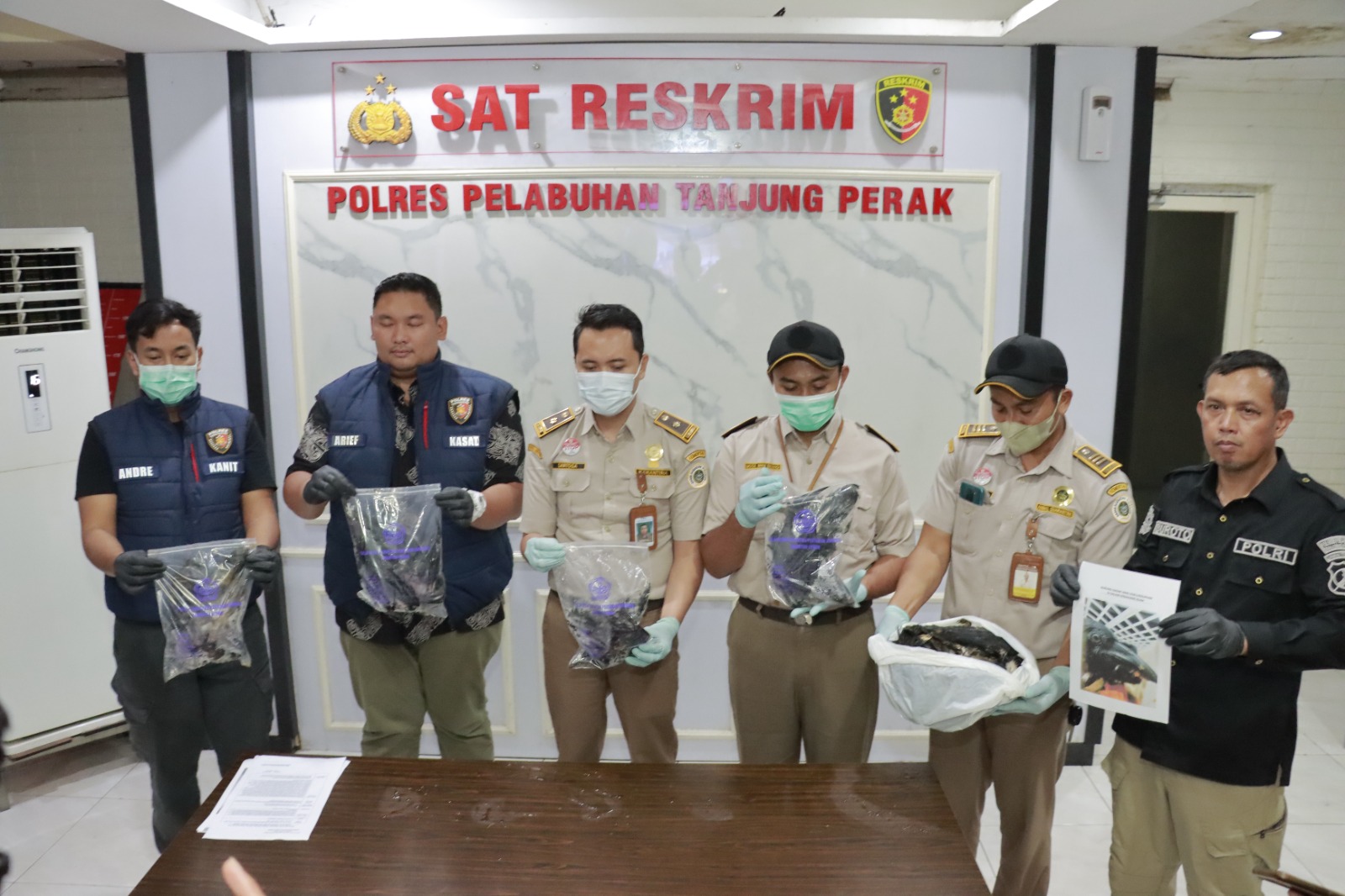 Penyelundupan Burung Gaga Hitam Dari Makasar Digagalkan Polisi Surabaya