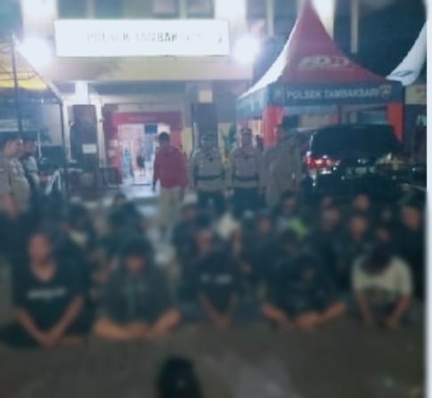 Di Bulan Suci Ramadhan, Polsek Tambaksari Amankan 32 Pemuda Pesta Miras