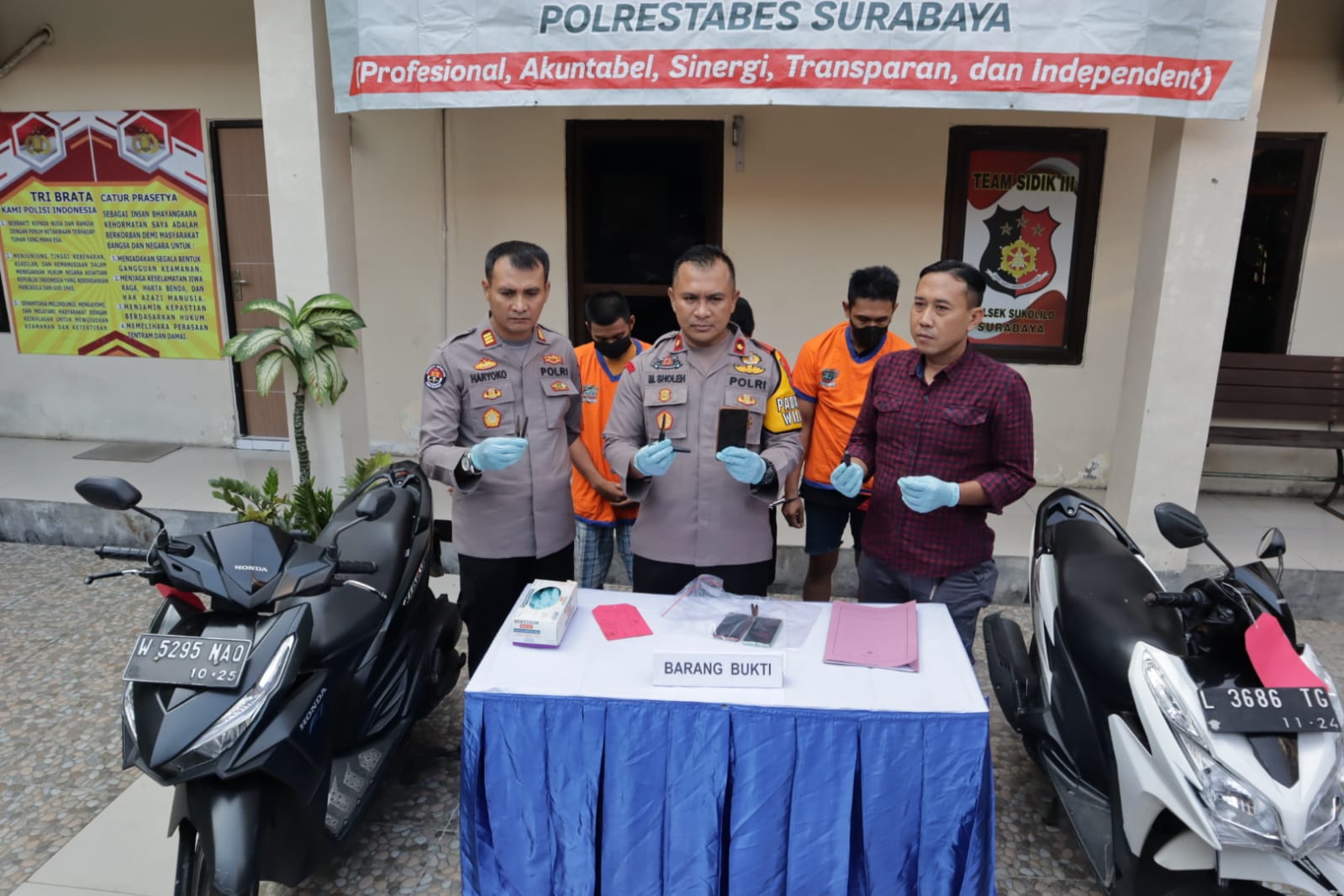 Komplotan Curanmor Surabaya-Sidoarjo Ditangkap Polisi di Merr