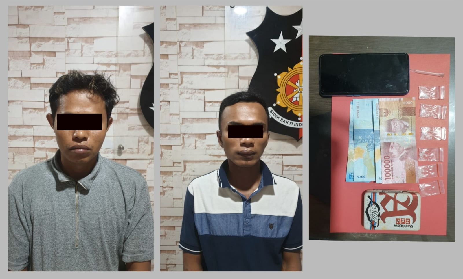 Dua Tersangka Pengedar Sabu di Kapas Madya Ditangkap Polisi