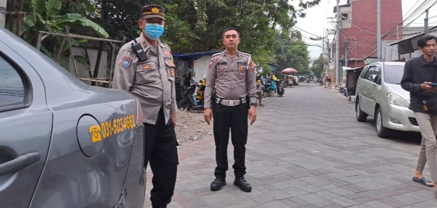 Antisipasi Judi Burung Merpati, Polsek Tambaksari Lakukan Patroli Bersama 3 Pilar di Jl. Karanggayam