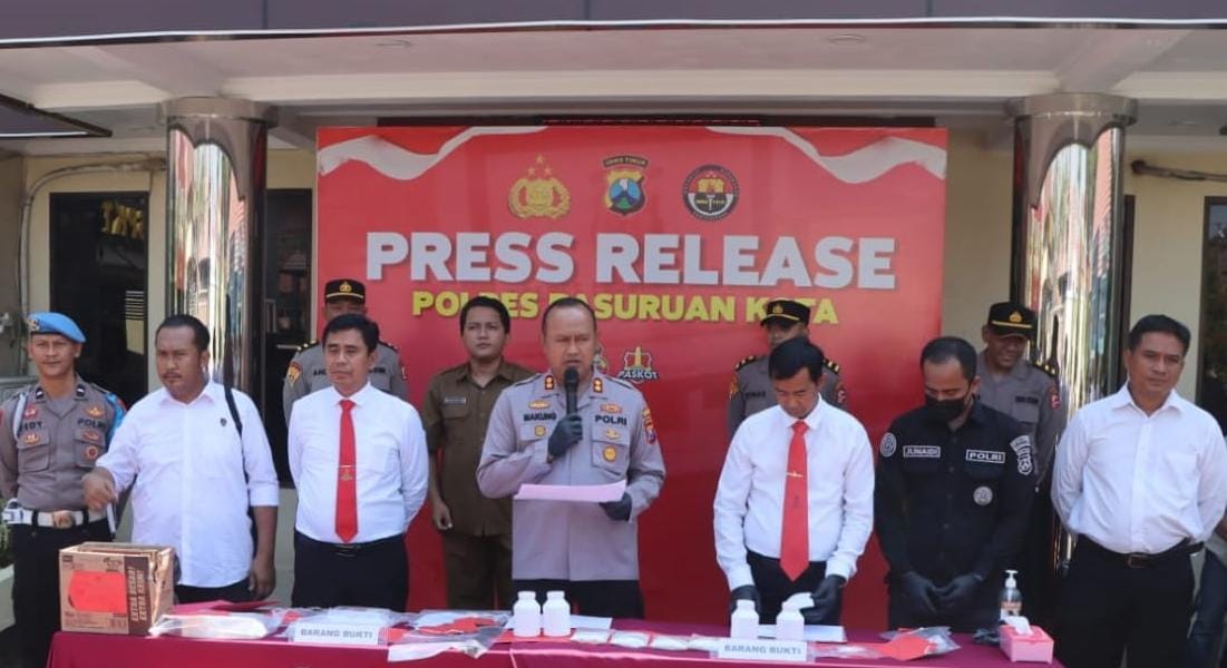 Gagalkan Peredaran Narkotika, Polisi di Pasuruan Tangkap 4 Pengedar