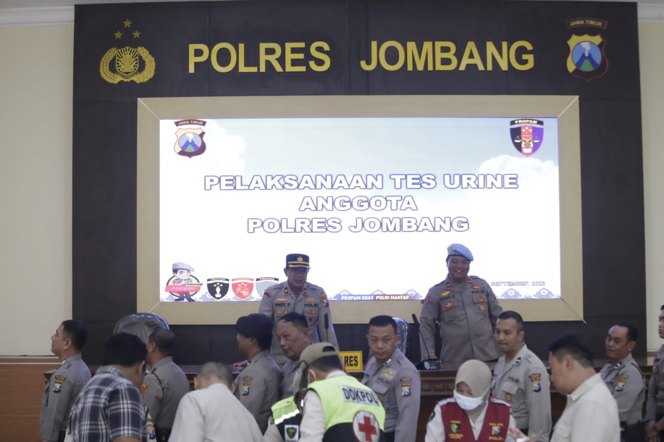 Anggota Polres Jombang di Tes Urine Dadakan