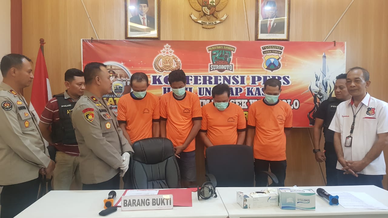 Terekam CCTV, Pencuri Tiang KAI di Surabaya Tertangkap