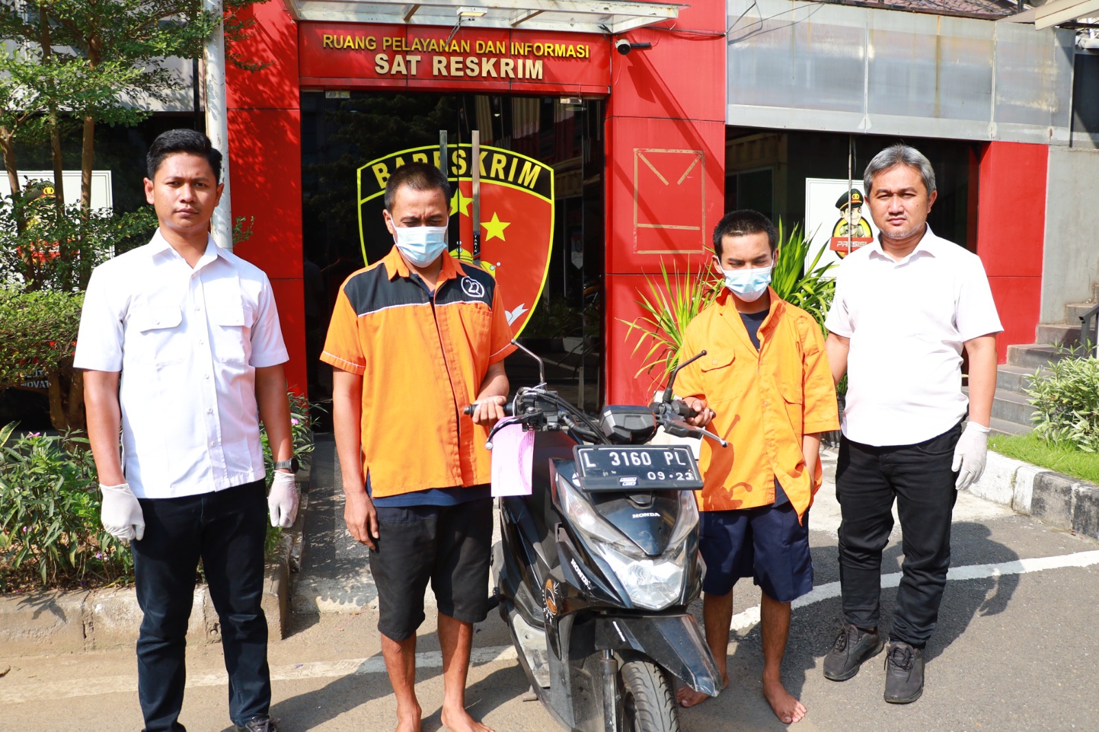 Dua Pelaku Pencuri Sepeda Motor Asal Bulak Banteng Ditangkap Polisi