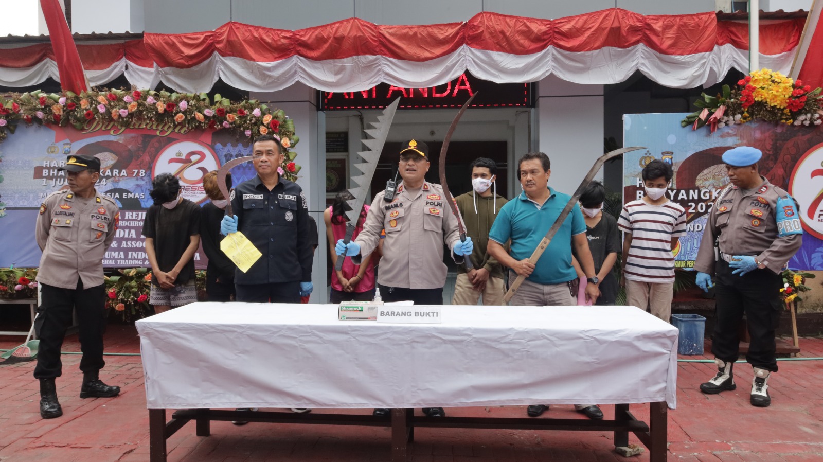 Polisi Berhasil Amankan 9 Remaja Diduga Kelompok Gengster Hendak Tawuran