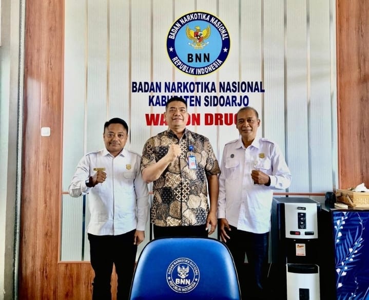 Perkuat Sinigritas Ketum GSI dan Bendahara, Berkunjung Ke BNNK Sidoarjo