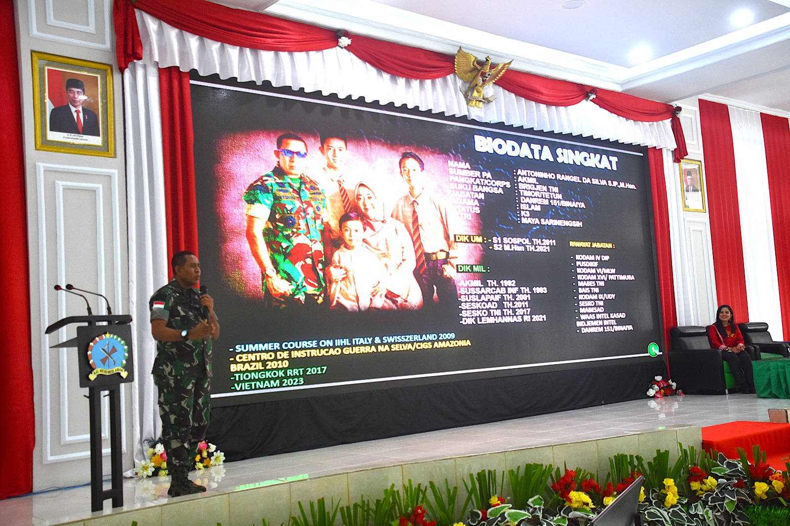 Danrem 151/Binaiya Brigjen TNI Antoninho Rangel Da Silva, S.IP., M.Han Jadi Narasumber Cegah Konflik Sosial di Ambon