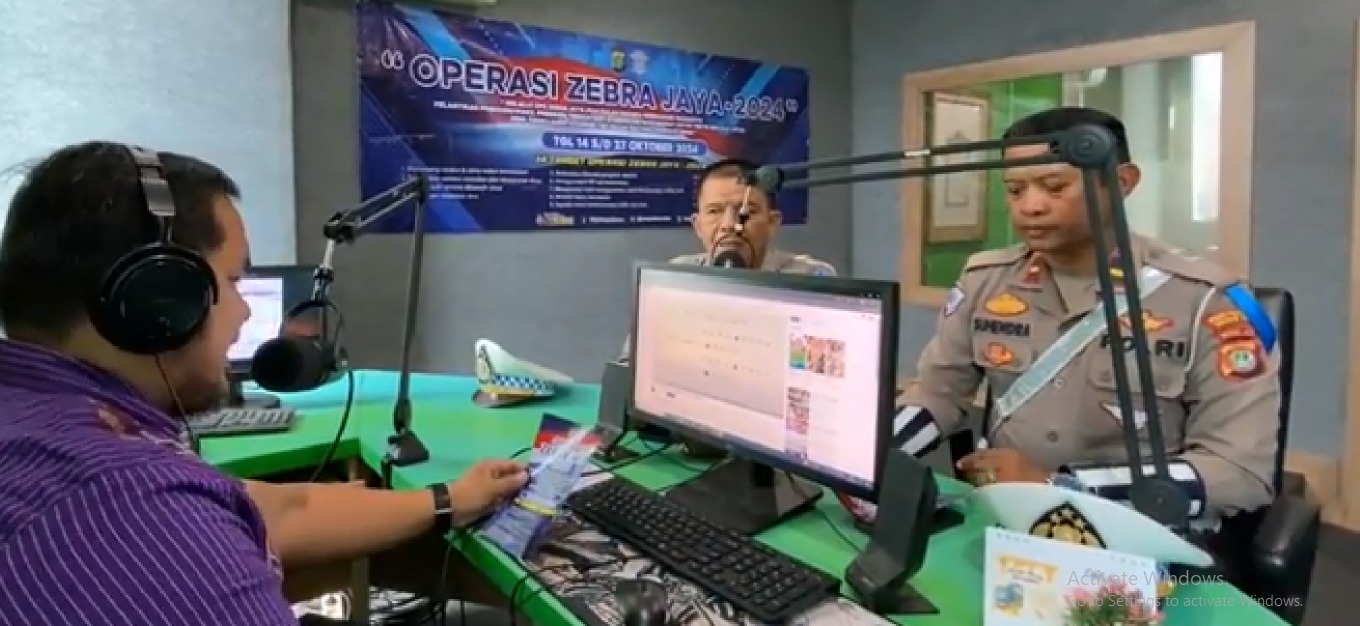 Sosialisasi Operasi Zebra Jaya 2024 dan Cegah Tawuran di Radio JIC